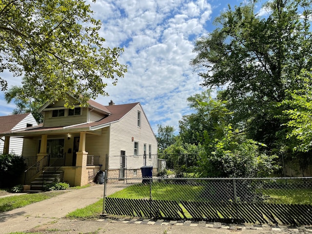 view of front of home