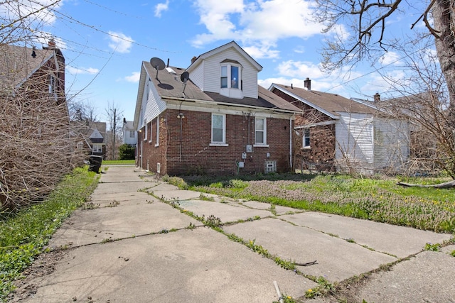 view of back of property