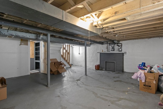 view of basement