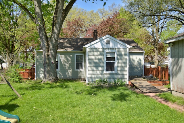 exterior space with a lawn