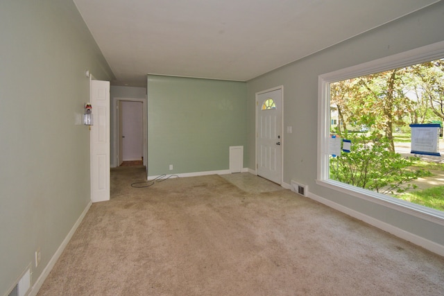 view of carpeted empty room