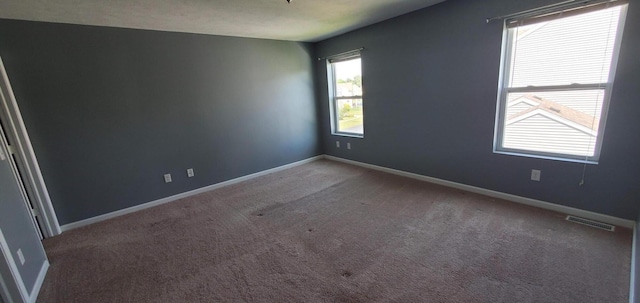 empty room featuring carpet floors