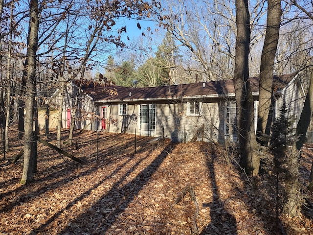 view of back of property