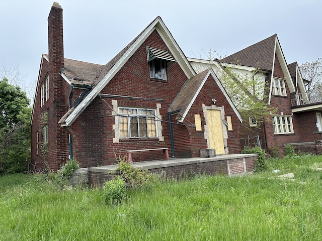 view of tudor home