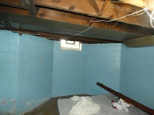 view of basement