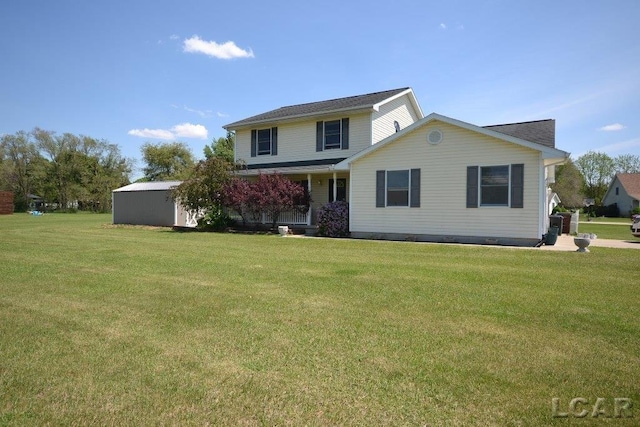 view of property with a front yard