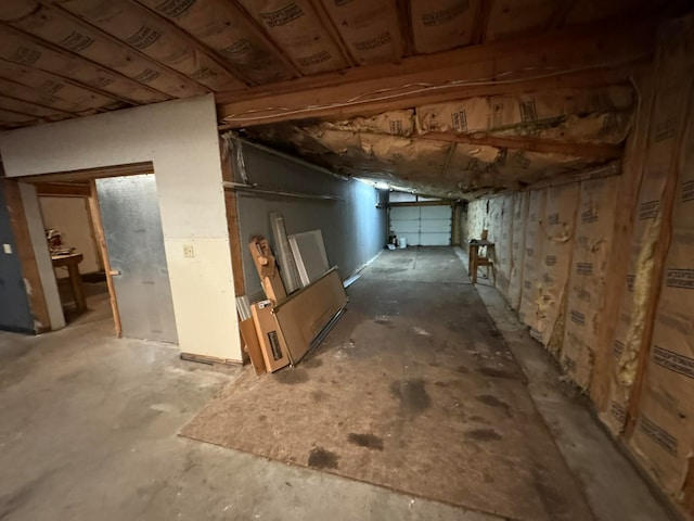 view of basement