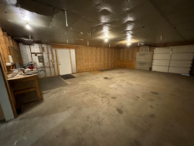 view of basement