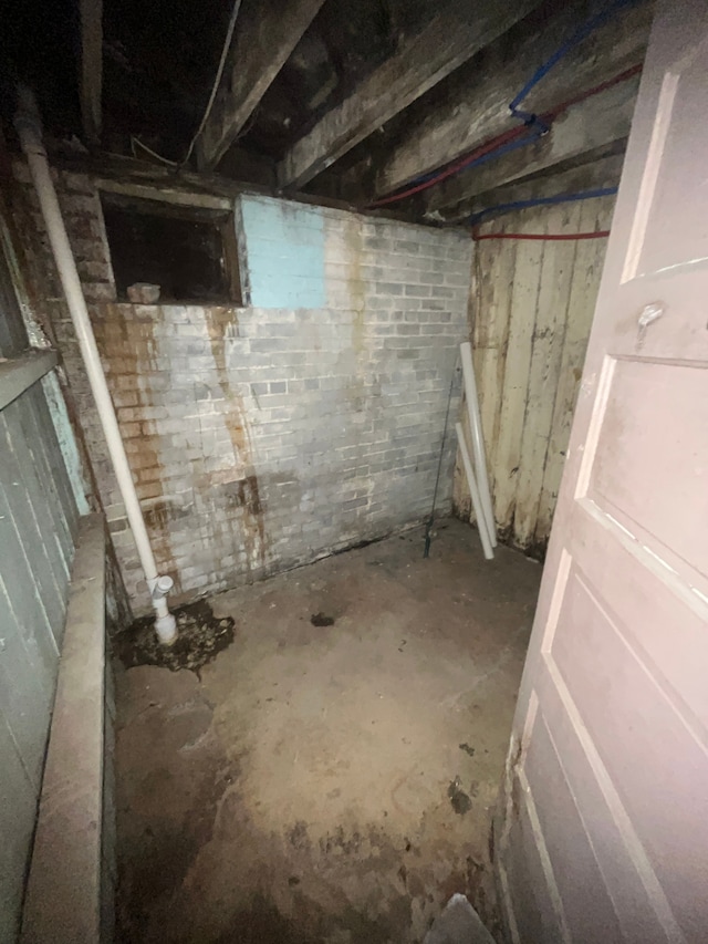 view of basement