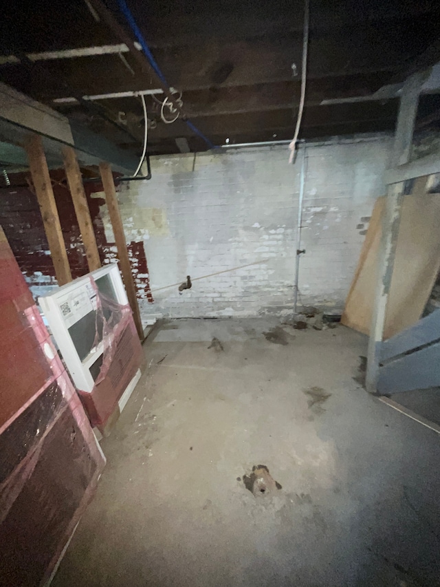 view of basement