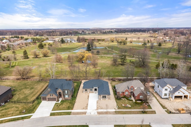35873 Glenville Dr, New Baltimore, MI 48047 - bird's eye view featuring a residential view and a water view