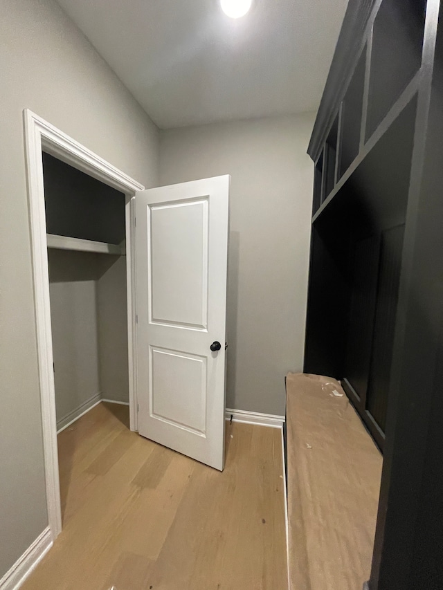 interior space featuring hardwood / wood-style flooring