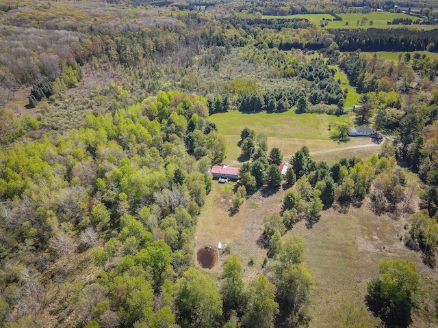 2314 Revolt Rd, Manistee, MI 49660 - aerial view of sparsely populated area with a forest