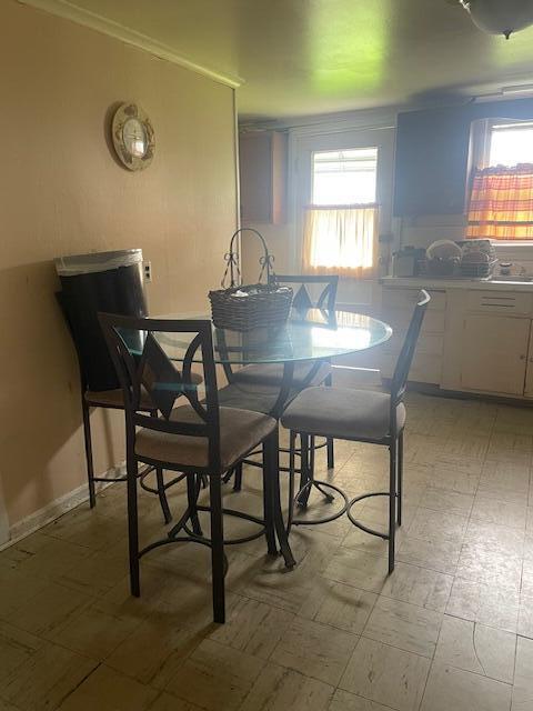 621 E Michigan Ave, Grass Lake, MI 49240 - dining space with light flooring