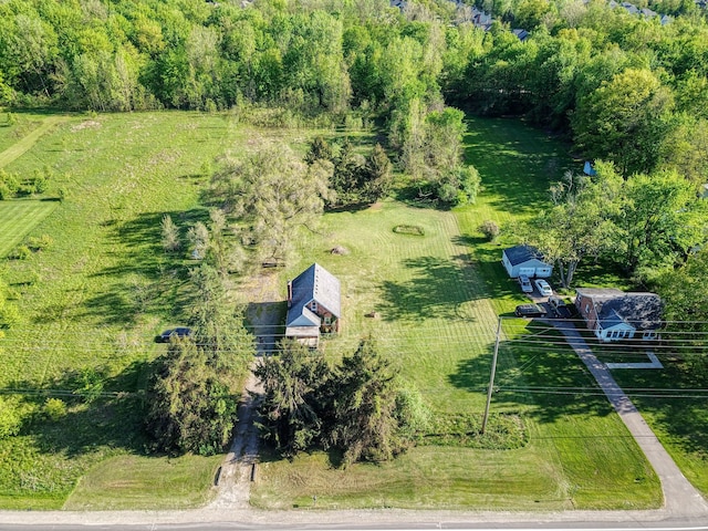 bird's eye view featuring a rural view