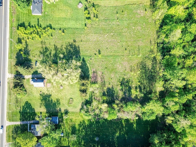 drone / aerial view featuring a rural view