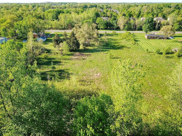 drone / aerial view featuring a rural view