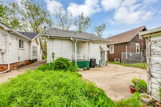 view of back of property