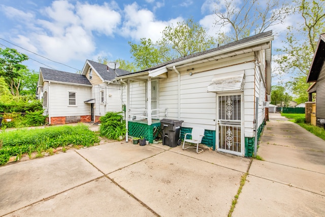 back of house featuring a patio area