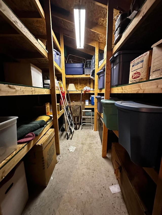 view of storage room