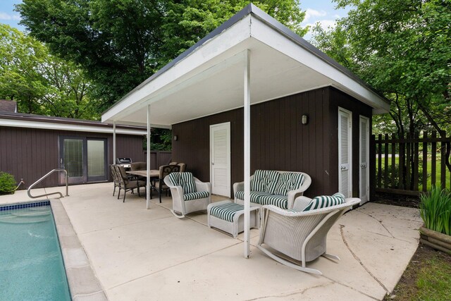 3586 E Huron River Dr, Ann Arbor, MI 48104 - view of patio with an outdoor pool