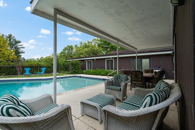 3586 E Huron River Dr, Ann Arbor, MI 48104 - view of pool with a patio and outdoor dining space