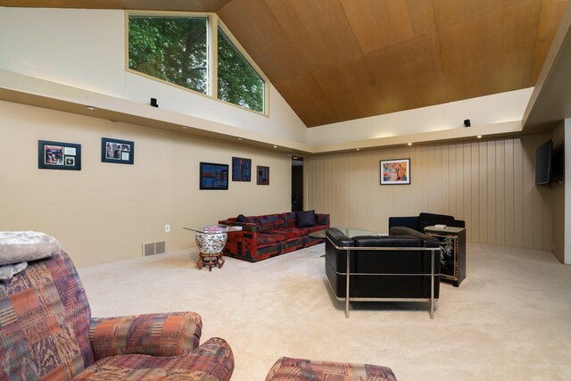 3586 E Huron River Dr, Ann Arbor, MI 48104 - carpeted home theater featuring high vaulted ceiling