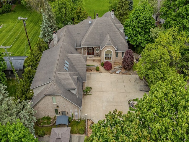 birds eye view of property