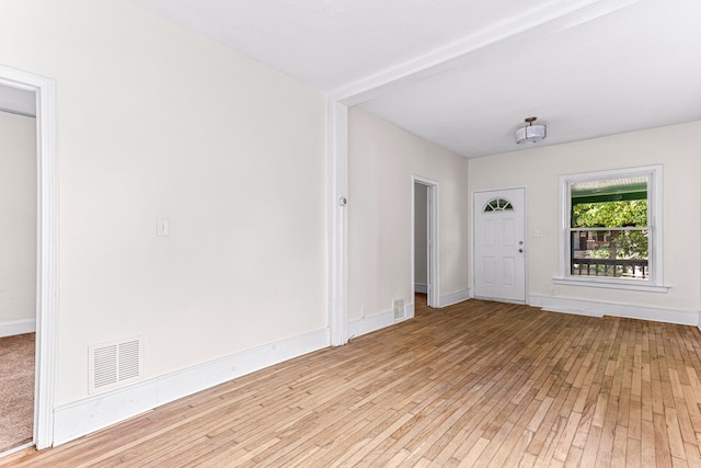 interior space featuring light wood-type flooring