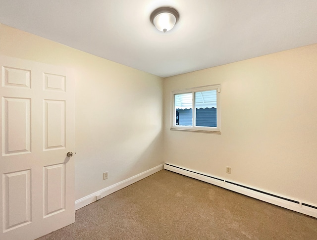 21108 Vermander Ave, Clinton Township, MI 48035 - carpeted spare room featuring baseboard heating and baseboards