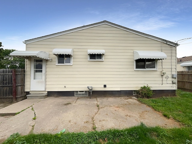 view of back of property