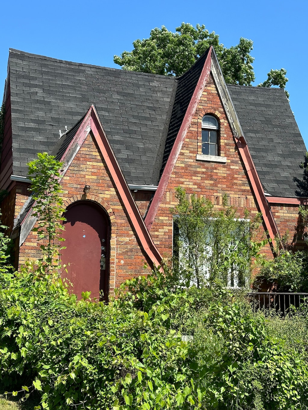 view of tudor house