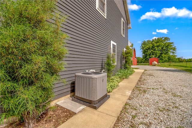 view of home's exterior featuring cooling unit