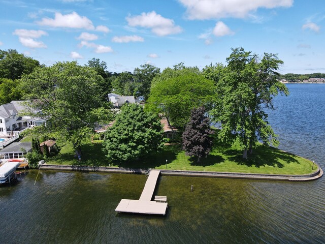 7206 Beechwood Cir, Watervliet, MI 49098 - dock area with a water view