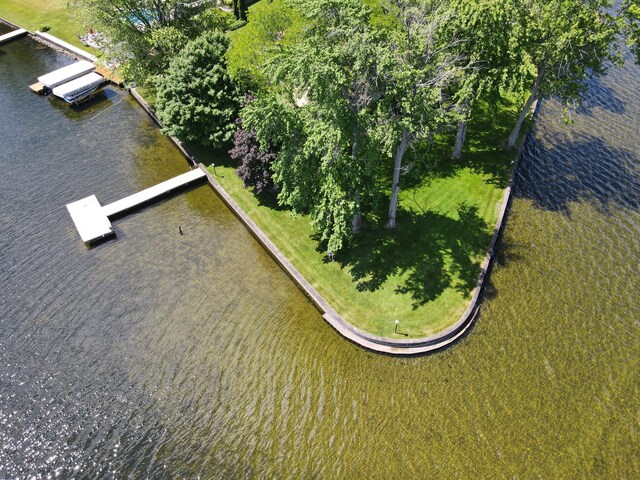 7206 Beechwood Cir, Watervliet, MI 49098 - bird's eye view of a nearby body of water