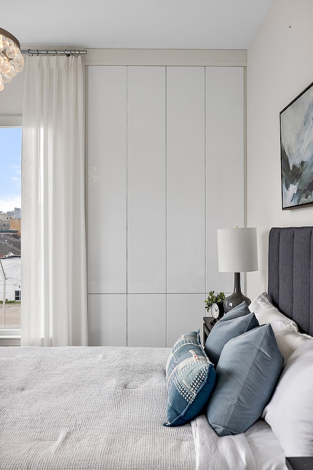 bedroom featuring a closet