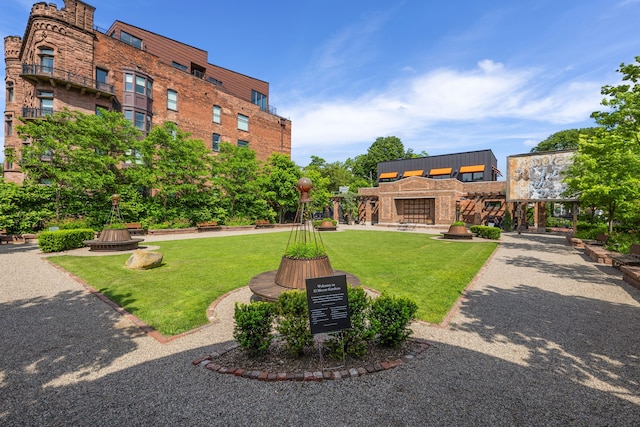 exterior space featuring a yard