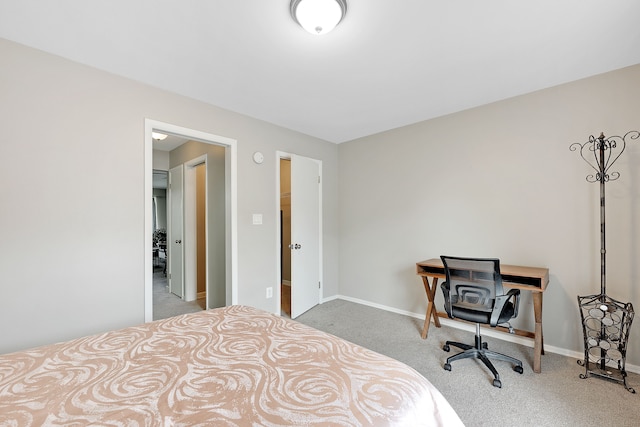 bedroom featuring carpet flooring