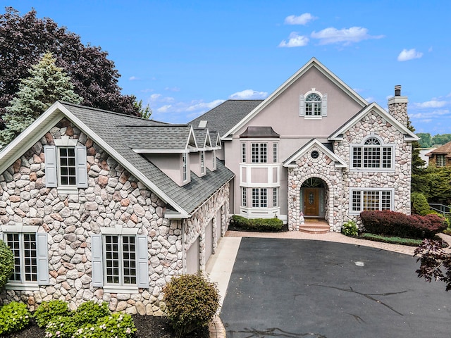 view of front of house featuring a garage