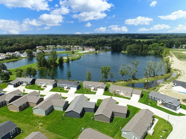 2769 Naples Ct, Lapeer, MI 48446 - aerial view of residential area with a nearby body of water