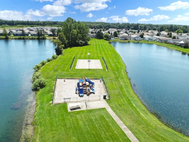 2756 Naples Ct, Lapeer, MI 48446 - aerial view of residential area with a nearby body of water