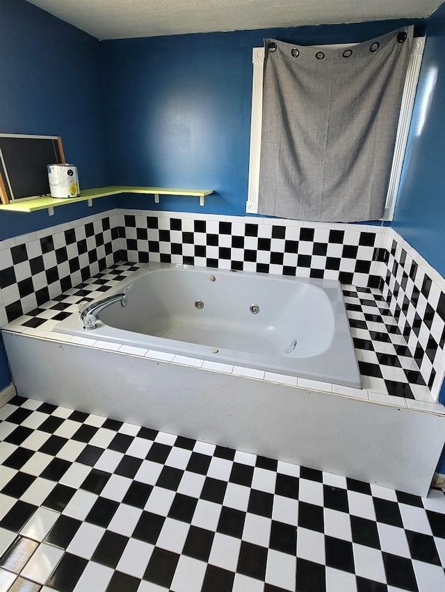 bathroom featuring a whirlpool tub