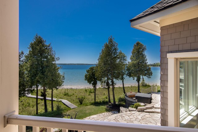 7545 Oyster Bay Dr Unit 4, Charlevoix, MI 49720 - water view with nearby beach