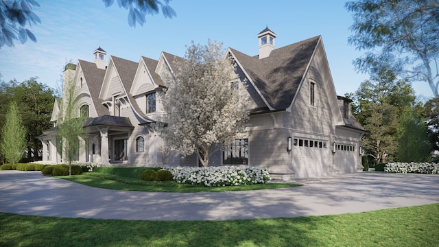 view of home's exterior with a garage