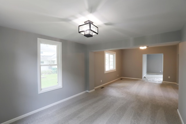 view of carpeted empty room