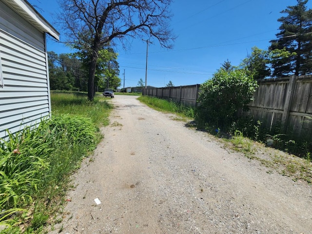 view of road