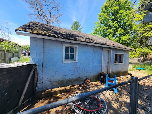 view of outdoor structure