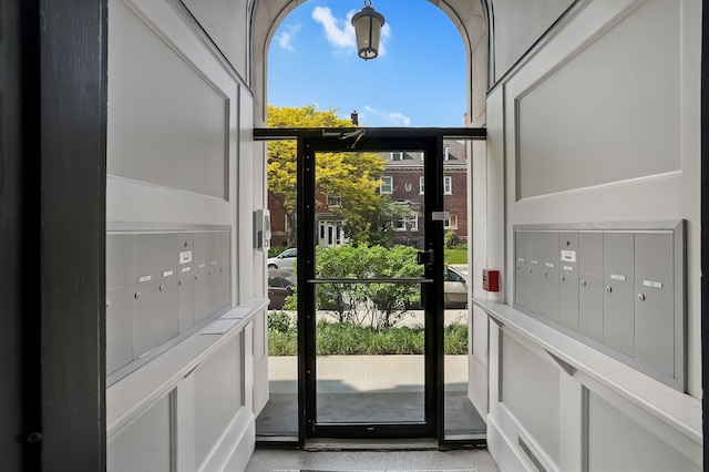 view of doorway to outside