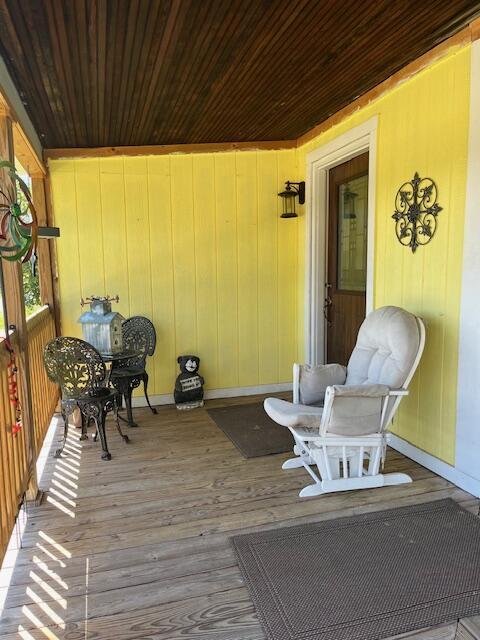 423 Oak St, Paw Paw, MI 49079 - view of wooden deck