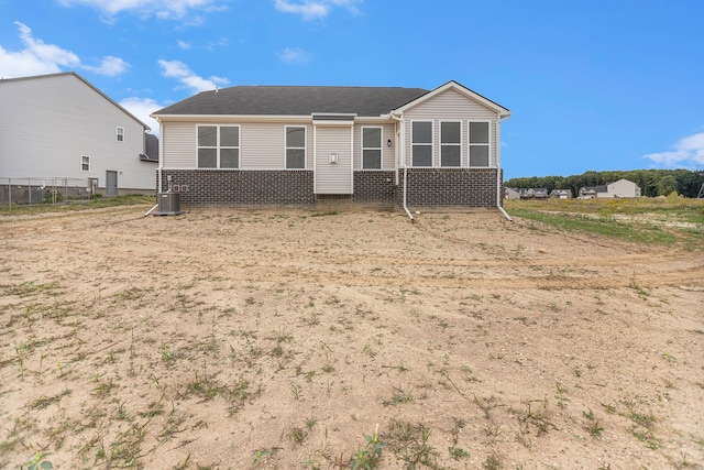 manufactured / mobile home with central air condition unit